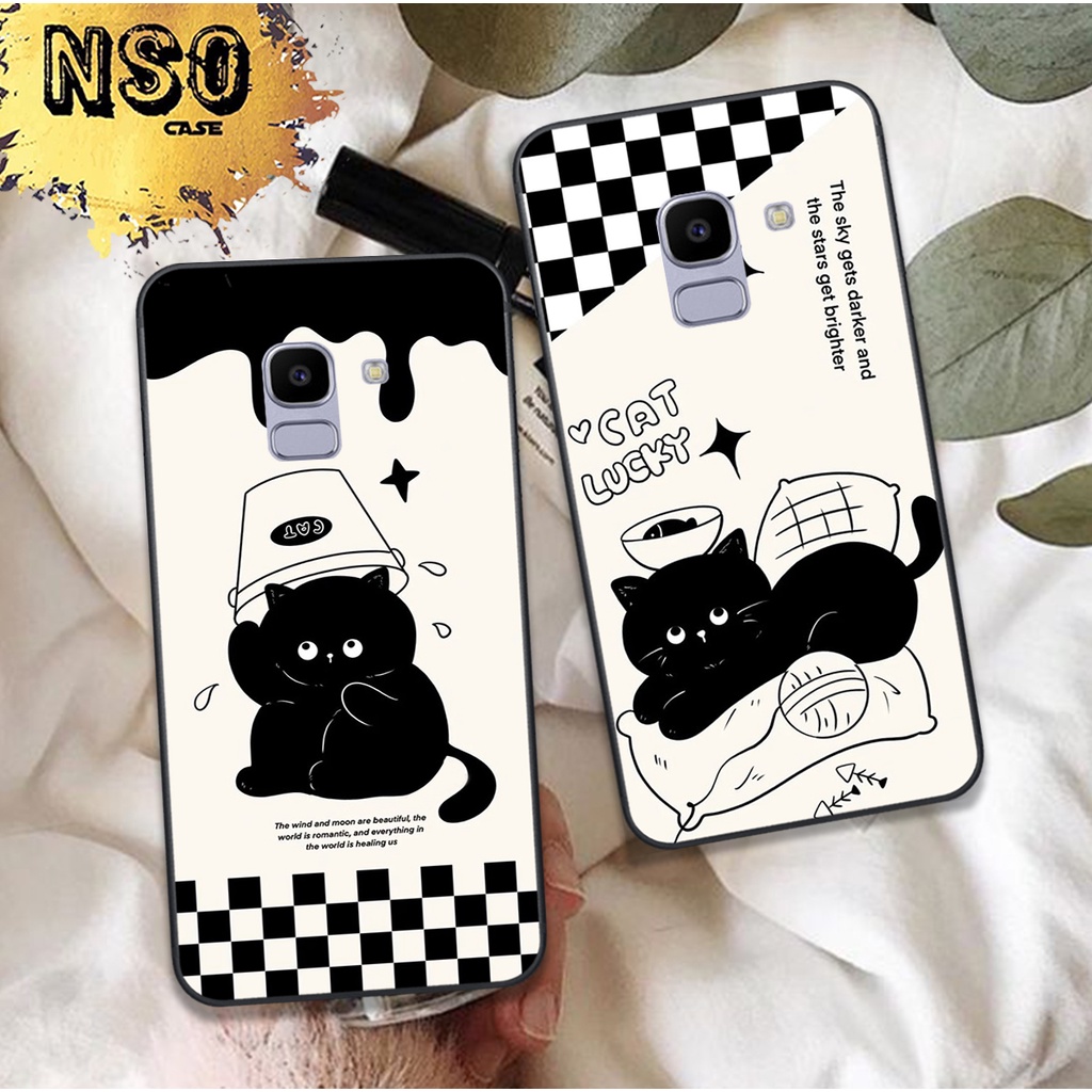 Ốp Samsung J4 / J6 PLUS / J6 in hình họa tiết Mèo Cute Đáng Yêu Đẹp Hot Trend 2023