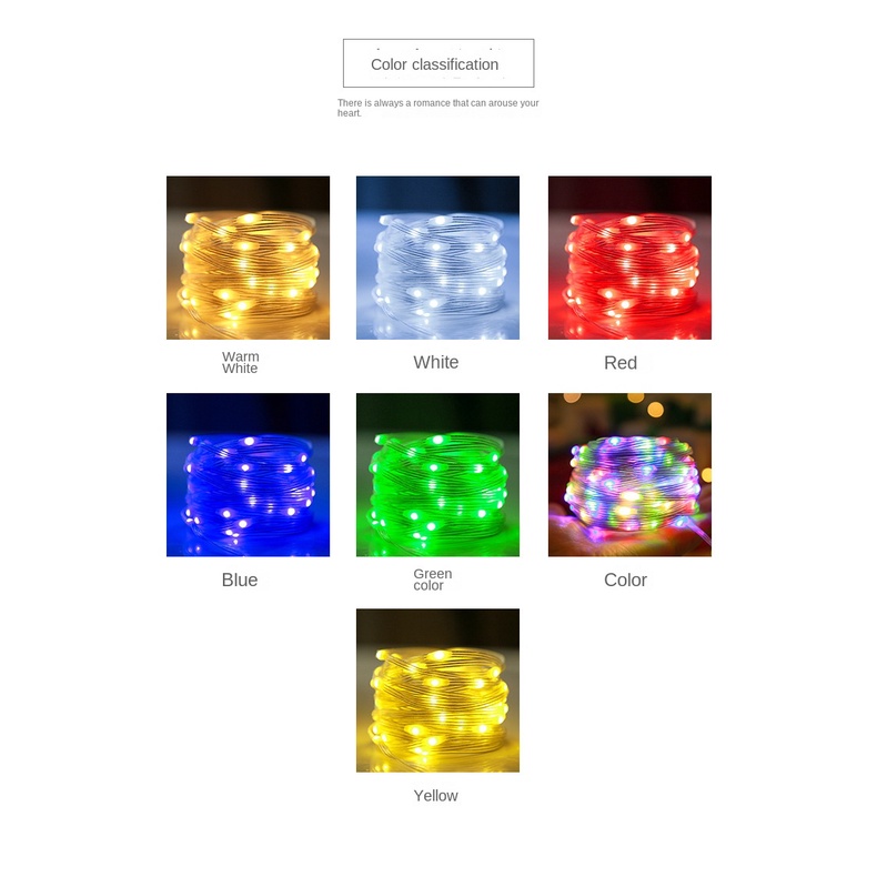 Dây Đèn Trang Trí Có Điều Khiển Từ Xa Bằng Năng Lượng Mặt Trời Chống Thấm Nước Kết Nối USB