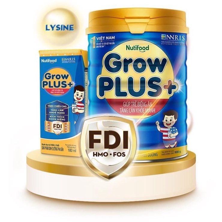 Sữa bột Nutifood GrowPLUS+ xanh, đỏ 1,5kg