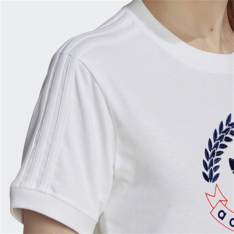 Áo Thun Tay Ngắn Chất Liệu 100% Cotton In Logo Adidas Cho Nữ