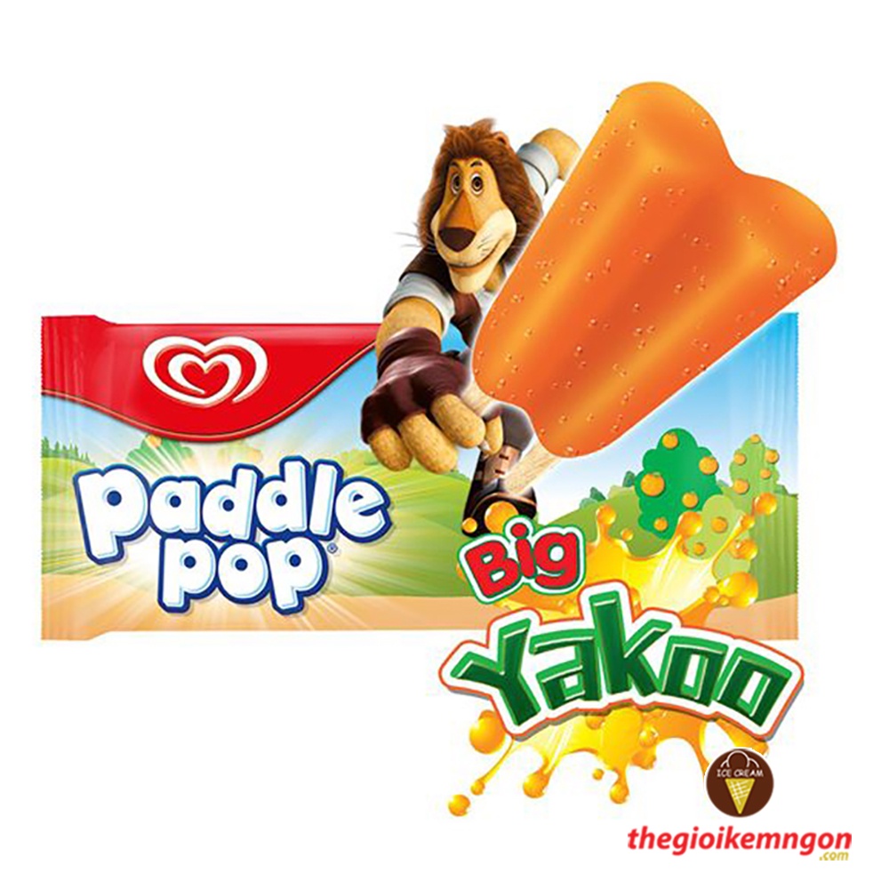 Kem cam đôi Wall's Paddle Pop Yakoo Orange (68ML)
