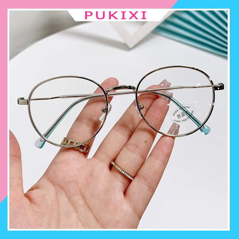 Kính cận thời trang nữ nam mắt không độ gọng kính tròn siêu xinh cute phong cách Hàn Quốc chống ánh sáng xanh đẹp 107