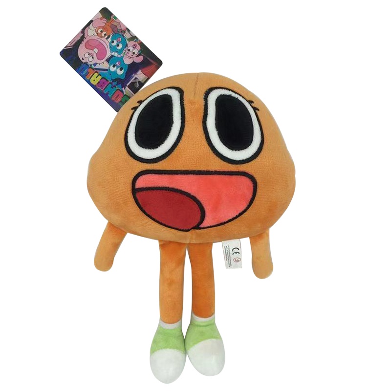 25cm/9.84inch The Amazing World Of Gumball Darwin Plush Toy Soft Kids Gift Gumball Tristopher Watterson Anais Watterson