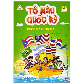 Sách tô màu quốc kỳ - quốc kỳ châu mỹ