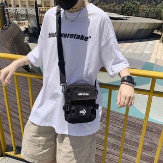 Túi đeo chéo mũi tên ulzzang da bóng