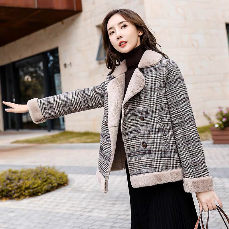 Áo khoác nữ dạ kẻ caro lót lông cao cấp siêu dày siêu ấm HÀNG CHUẨN CAO CẤP LOẠI 1 Hot 2023