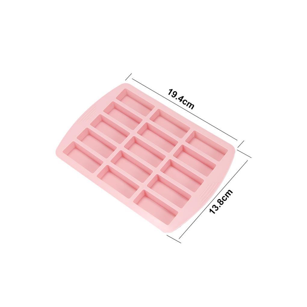 Khuôn Silicone Làm Bánh / Sô Cô La / Đá Viên Hình Chữ Nhật Đơn Giản Tiện Lợi