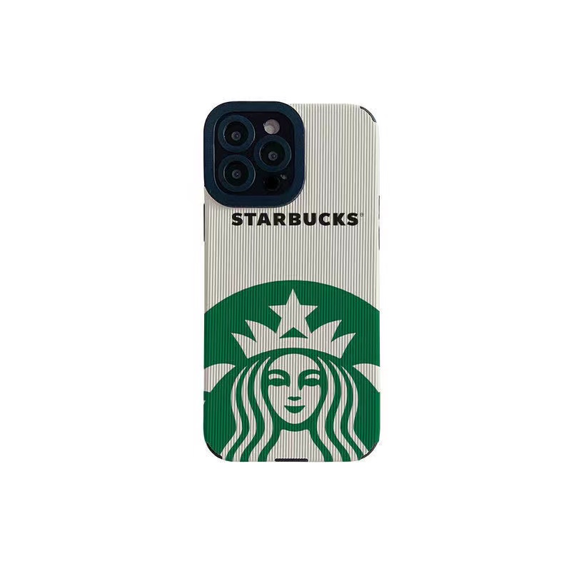 Ốp Điện Thoại Da Họa Tiết Starbucks Cho iphone 14 Pro Max 14 plus 13 Pro Max i13 13pro 11 Pro Max i11 X XR Xs Max 7 plus 8 plus 12Pro 12 Pro Max