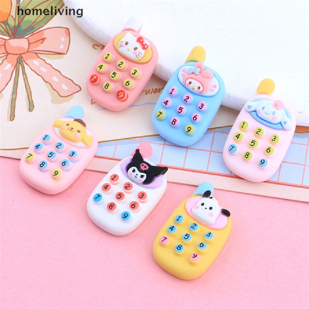 Set 10 Mô Hình Điện Thoại Di Động Mini Trang Trí Nhà Búp Bê DIY
