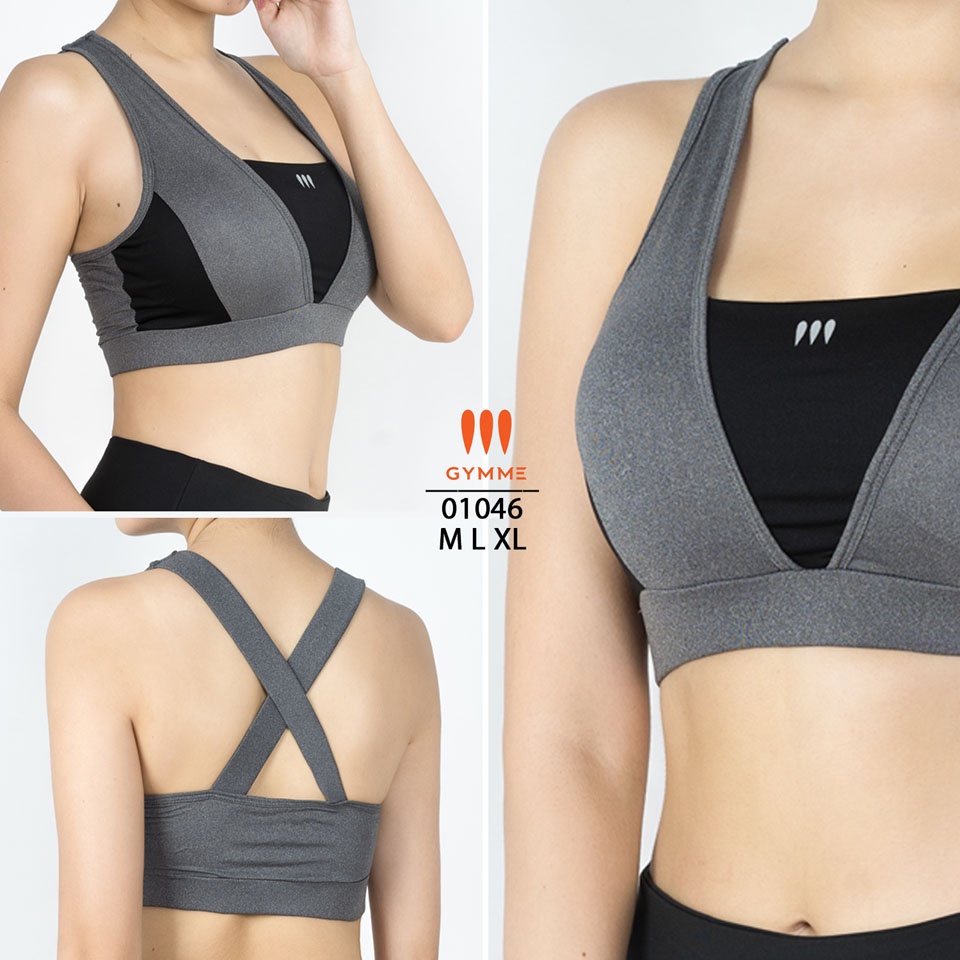 Áo tập gym nữ yoga aerobic croptop thể thao sport bra gymme -01026