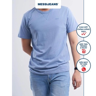 Áo thun t-shirt nam trơn tối giản messijeans jeans mtb0096-20