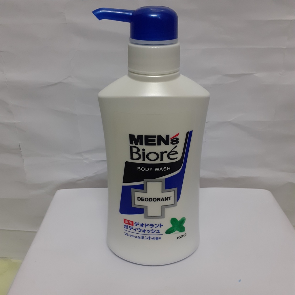 Sữa Tắm Khử Mùi Men's Biore - Hương Bạc Hà Mát Lạnh 440ml Nhập khẩu trực tiếp từ Nhật Bản