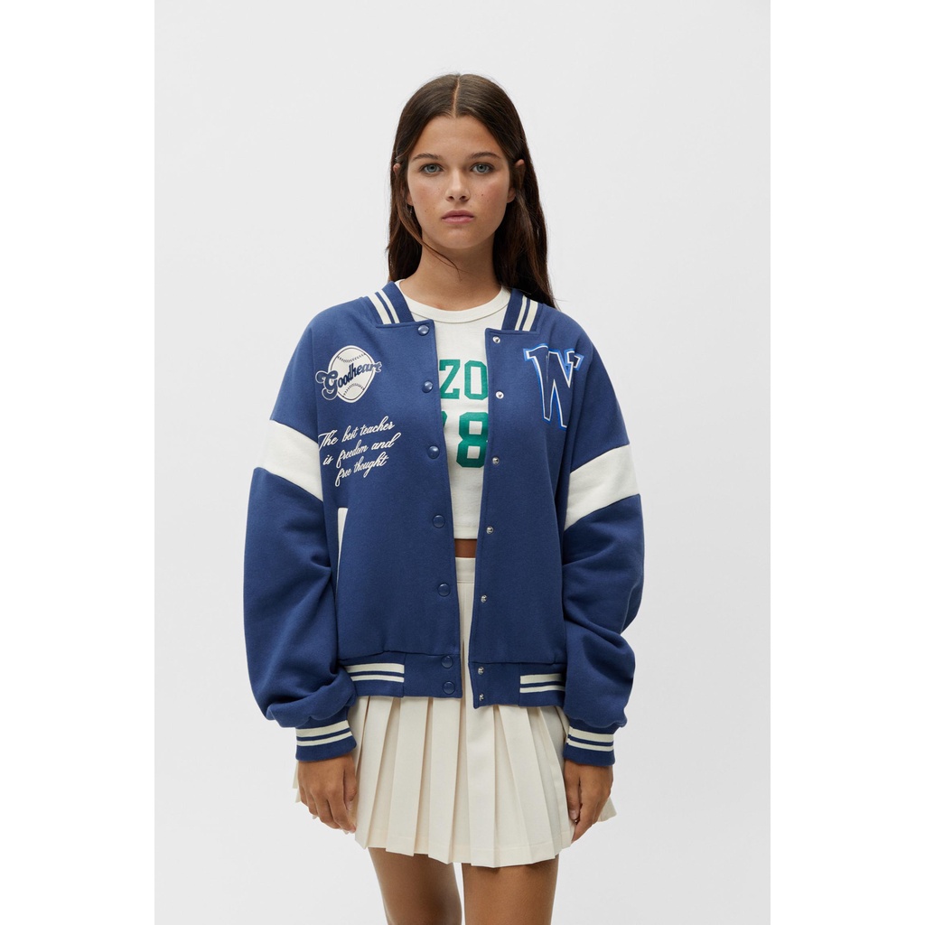 Áo khoác Bomber Pull&bea chính hãng