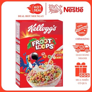 Bánh ăn sáng ngũ cốc dinh dưỡng Kellogg's Froot Loops vị trái cây hộp 300g