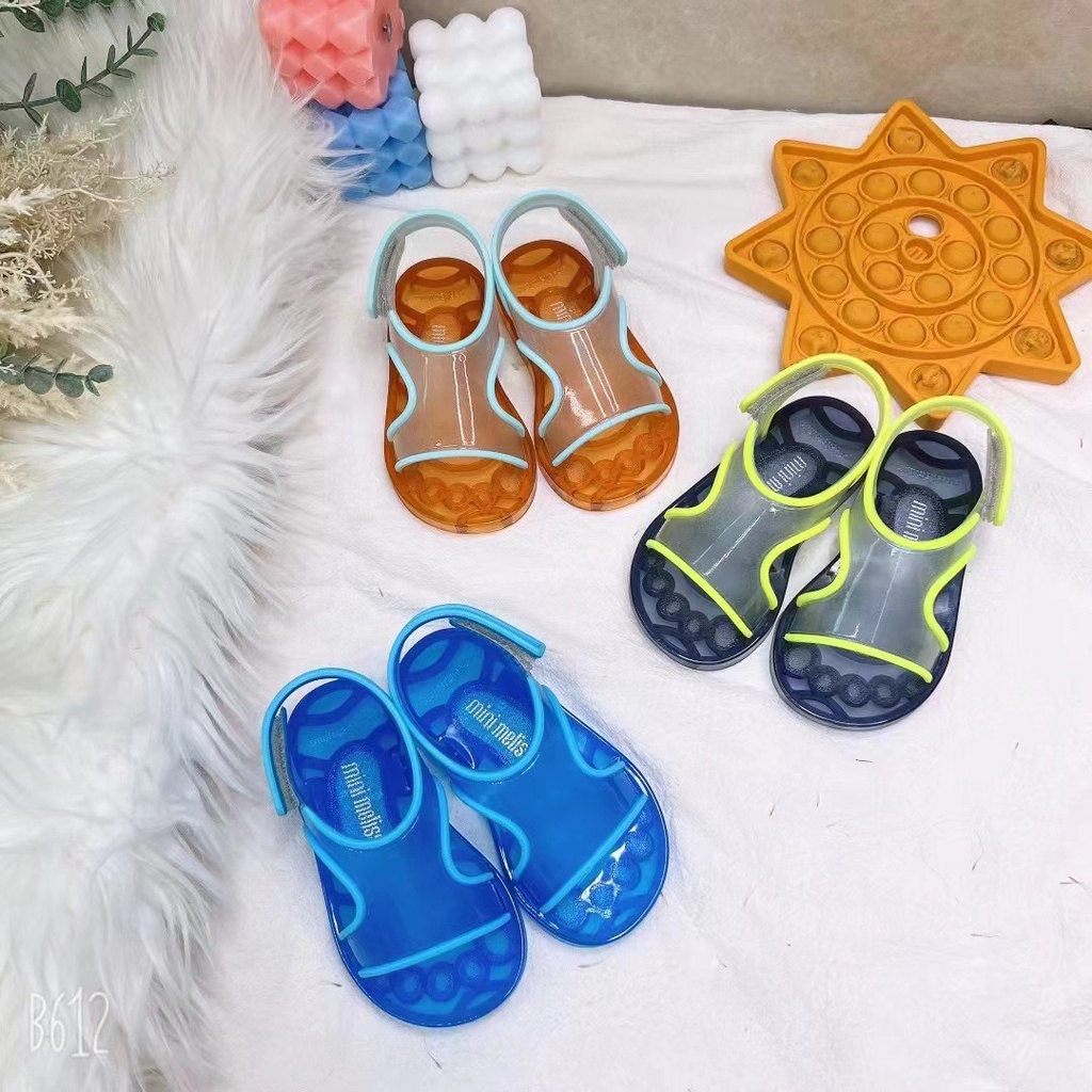 Melissa Xăng đan Đi Biển Quai Dán Hai Màu Thời Trang Dành Cho Nam Và Nữ