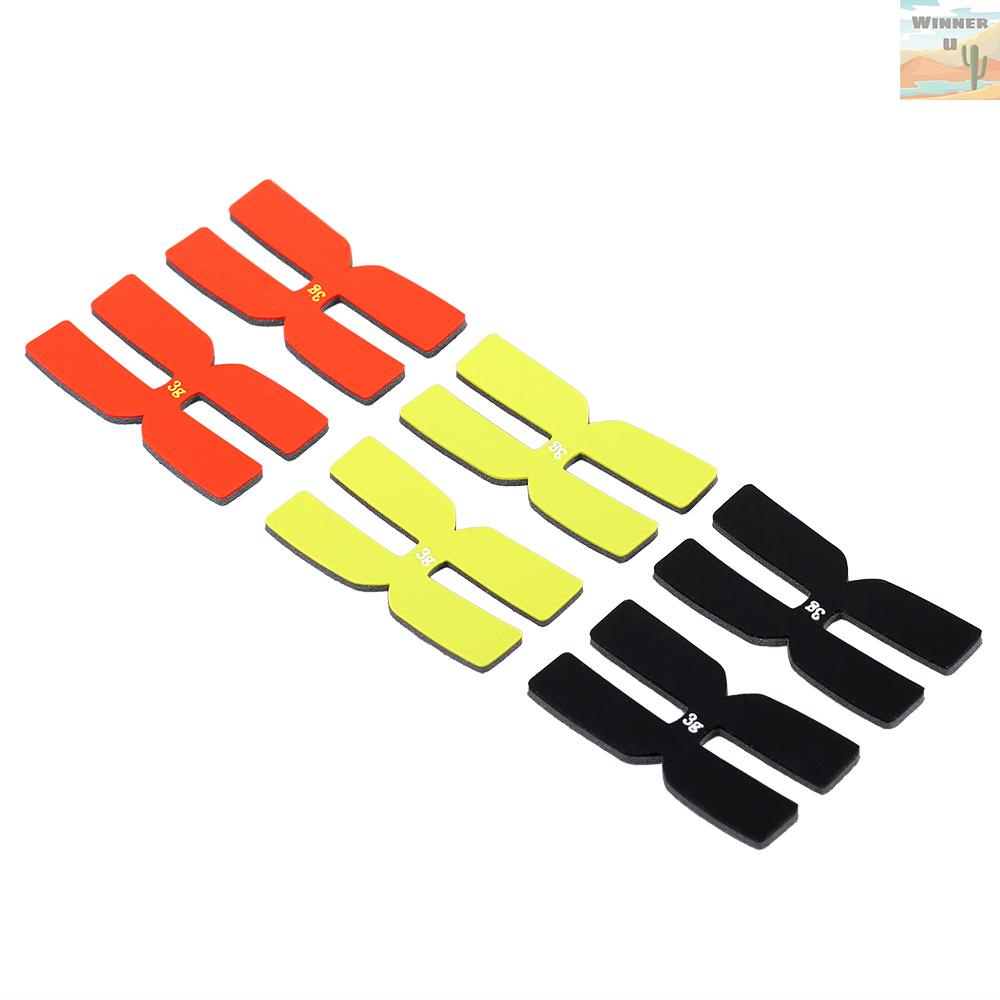 Set 6 Dải Dán Cân Bằng Vợt Tennis Bằng Silicone 3g