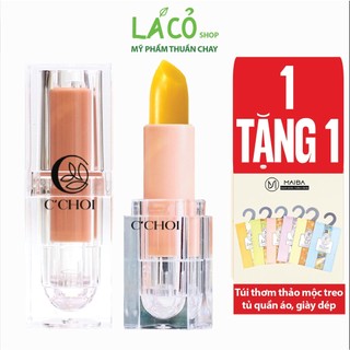 Son dưỡng môi saffron nhụy hoa nghệ tây son dưỡng môi không màu dưỡng môi cho bé C’CHOI sau phun xăm hồng môi chống thâm