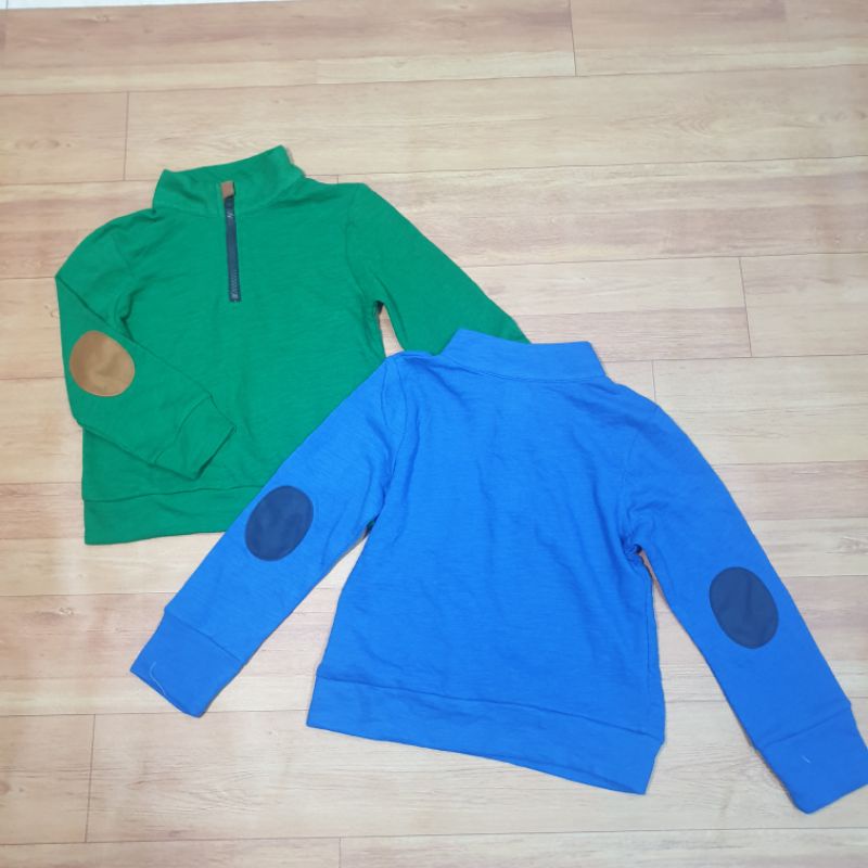 Áo nỉ len phối tay có bo tay bo gấu cực đẹp size nhí 2-5t (VNXK)