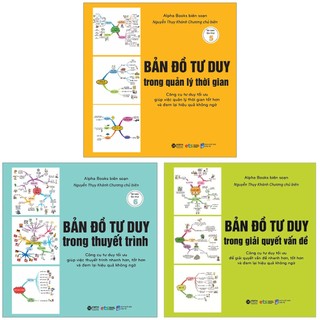 Sách combo bản đồ tư duy trong quản lý thời gian + thuyết trình + giải quyết vấn đề - alphabooks - bản quyền