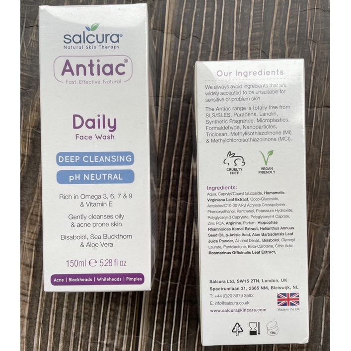 Gel rửa mặt Antiac faily face wash 150ml cho da nhờn, da mụn