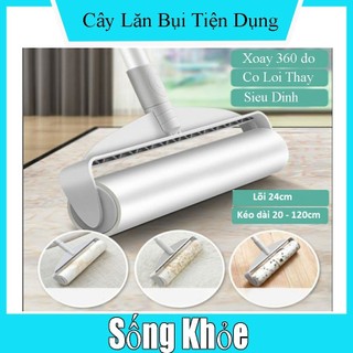 Cây lăn bụi cán dài đa năng bụi tiện dụng, lăn chăn mền salon rèm cửa trần nhà