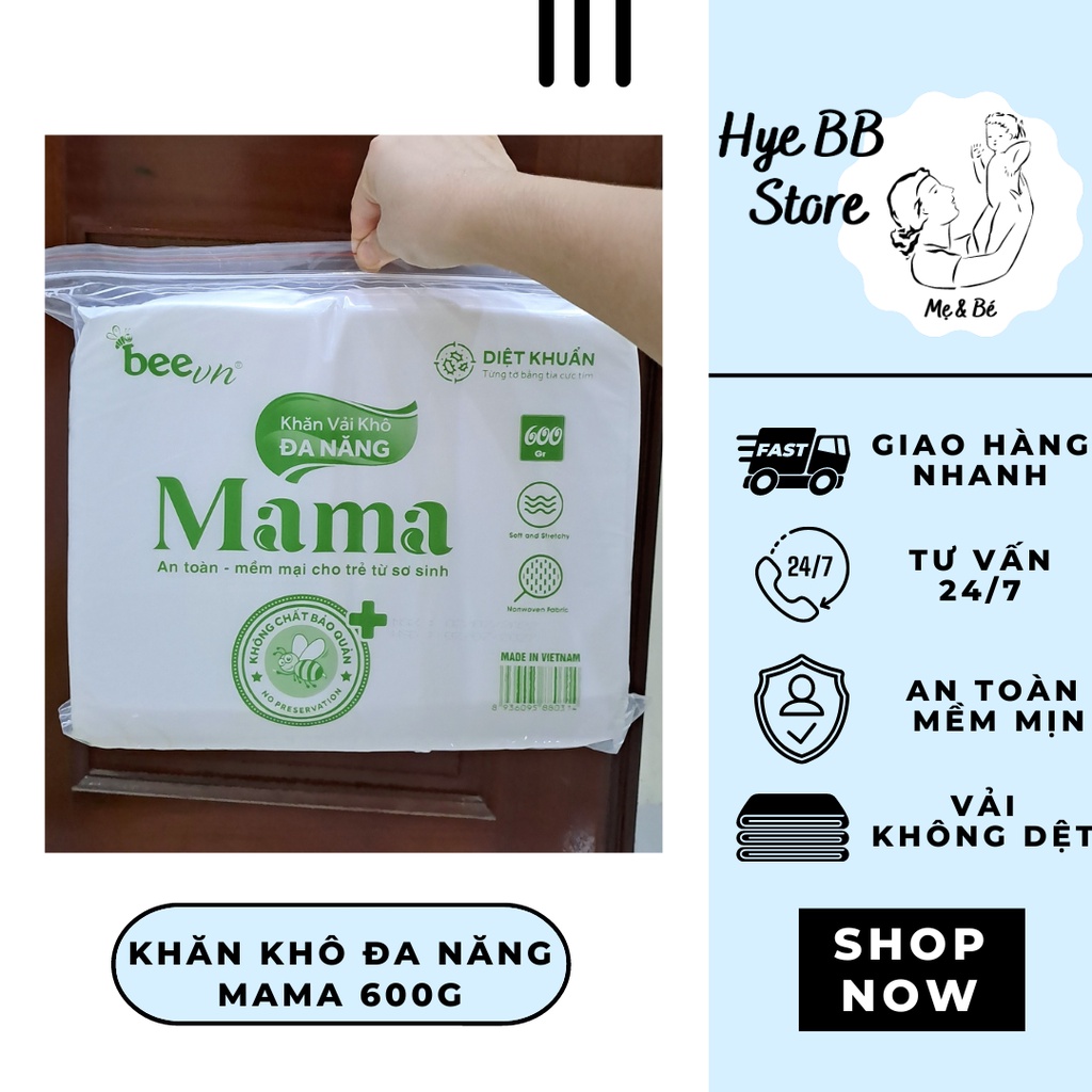 KHĂN VẢI KHÔ ĐA NĂNG MAMA