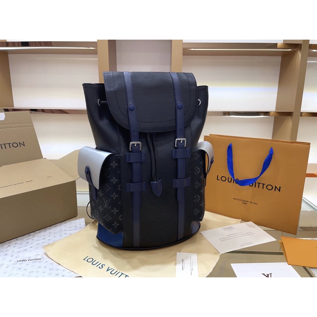LOUIS VUITTON Ba Lô Thể Thao LV Chất Liệu Da Kích Cỡ Lớn Thời Trang Dành Cho Nữ