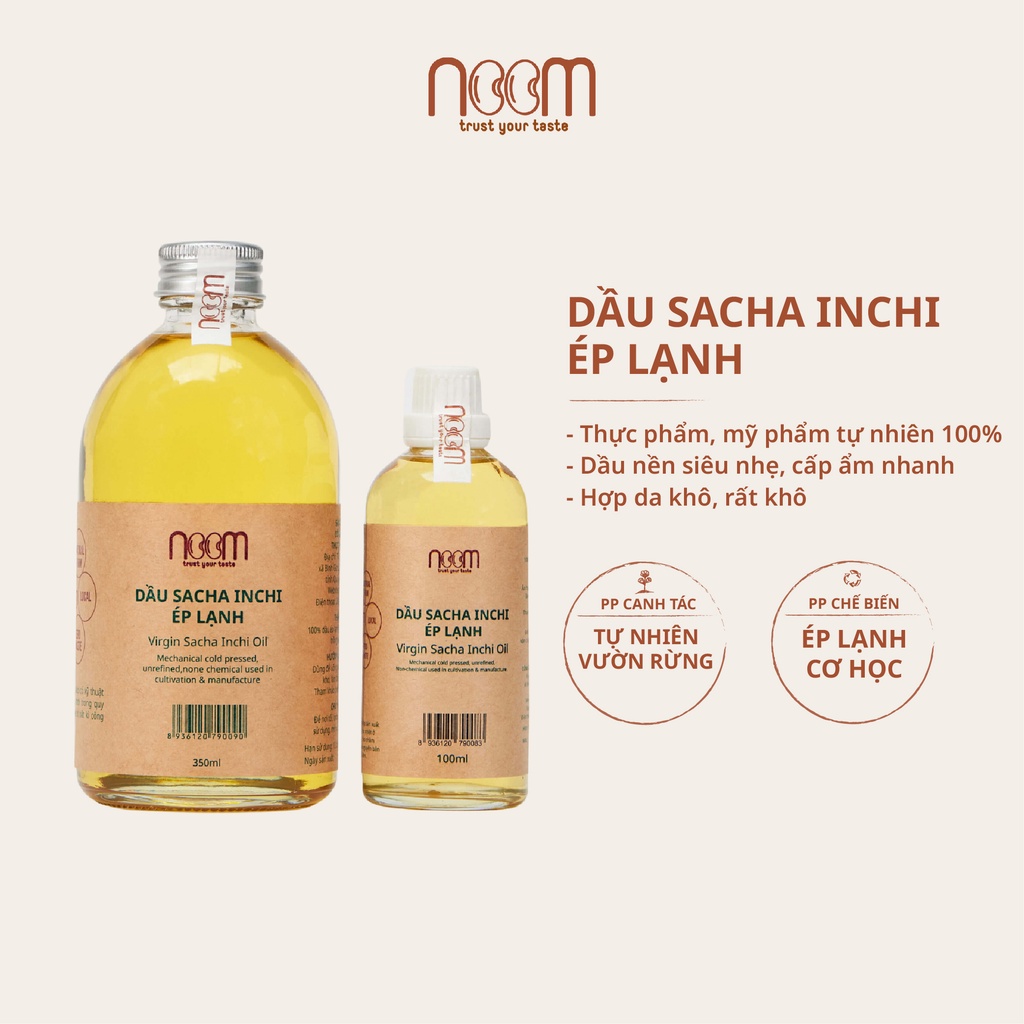 Dầu Sacha Inchi Ép Lạnh Noom Thiên Nhiên Nguyên Chất 100% - NoomFood
