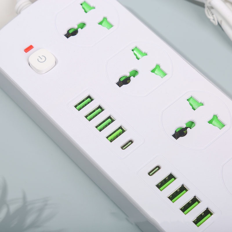 Ổ điện thông minh, ổ cắm điện đa năng chịu tải tốt, chống giật, an toàn có nhiều cổng sạc TYPE C, USB