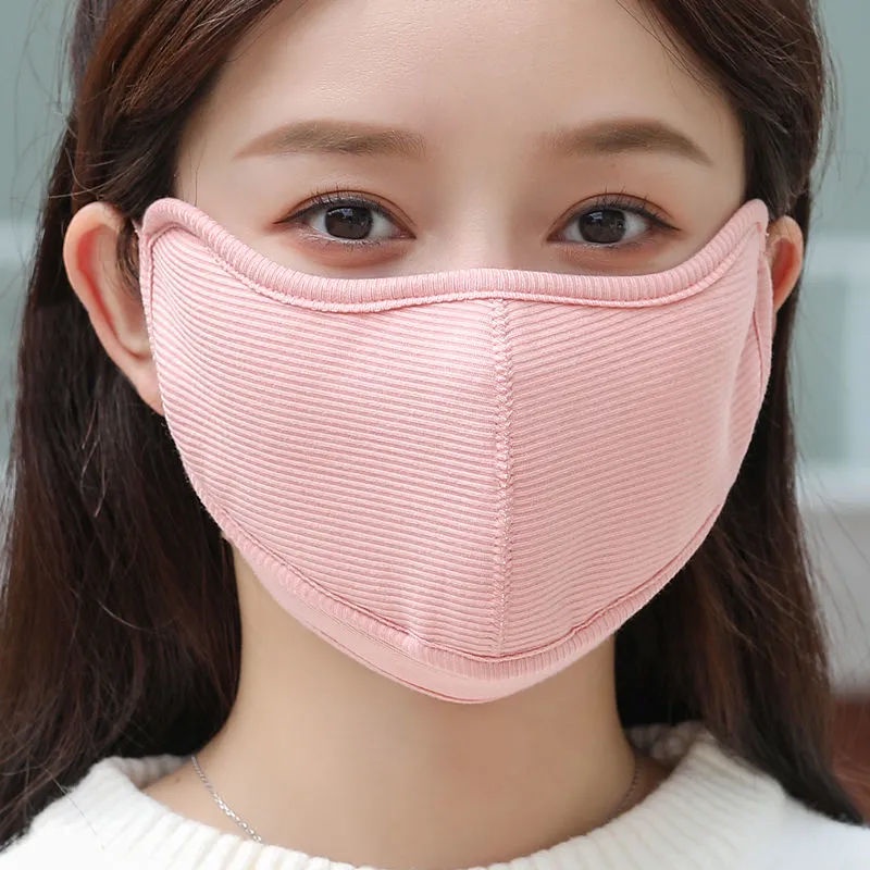 Khẩu Trang 3 Lớp Bằng Vải Lông Cừu Ấm Áp Kháng Khuẩn Thoáng Khí Chống Bụi Có Thể Giặt Và Tái Sử Dụng Cho Nam Và Nữ PJUL