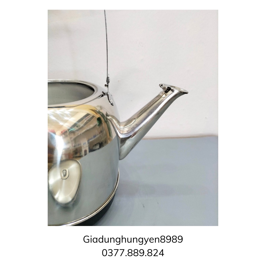 Ấm điện đun nước inox siêu tốc, siêu điện, bình đun siêu tốc Fujika 5L, hàng chính hãng BH 12 tháng