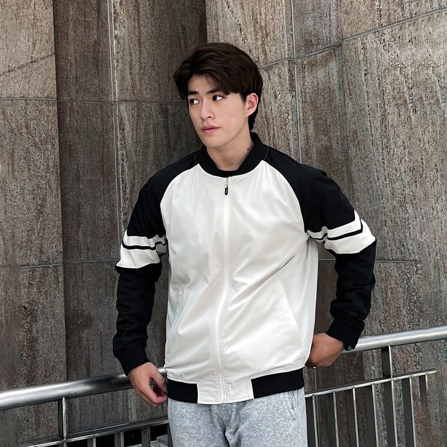 Áo khoác 2 lớp gió nam TORANO phối tay cổ bomber trượt nước, giữ ấm tốt DWCW002