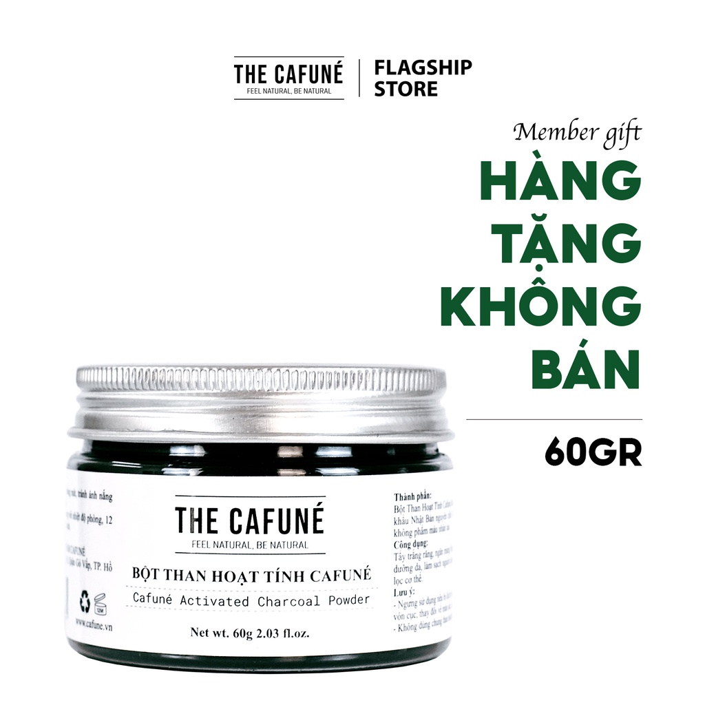 MEMBERGIFT [Hàng tặng không bán] Bột than hoạt tính The Cafuné 60g