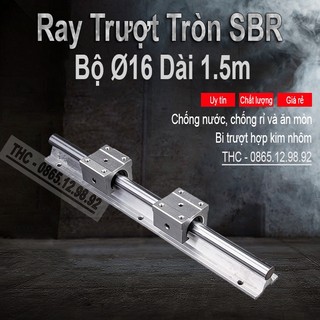 Thanh ray trượt tròn có đế sbr16 chịu tải cao dẫn hướng chính xác