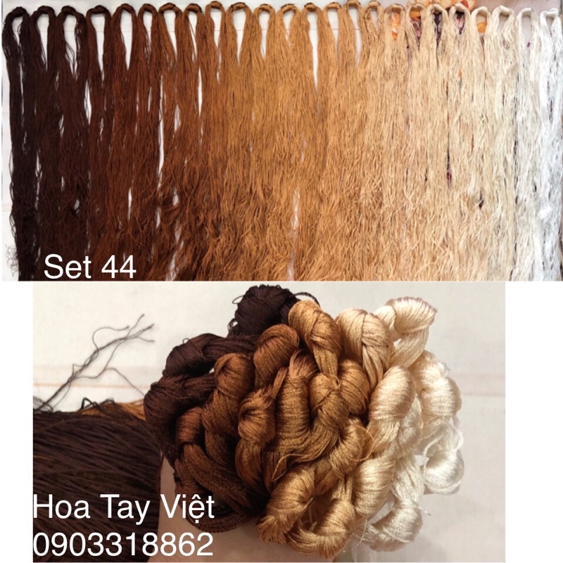 SET CHỈ TƠ BÓNG 44 (180gam)