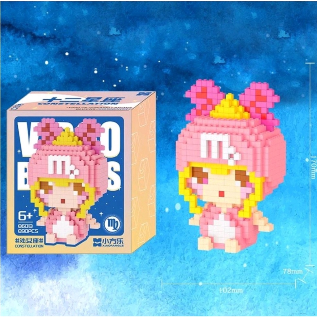 Mô hình lắp ráp 12 cung hoàng đạo ( size 15cm)