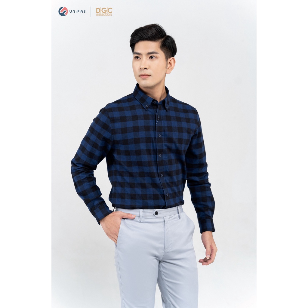 Áo sơ mi Nam cà bông vải Cotton liệu cao cấp thấm hút mồ hôi DGCs - WASDBB04M