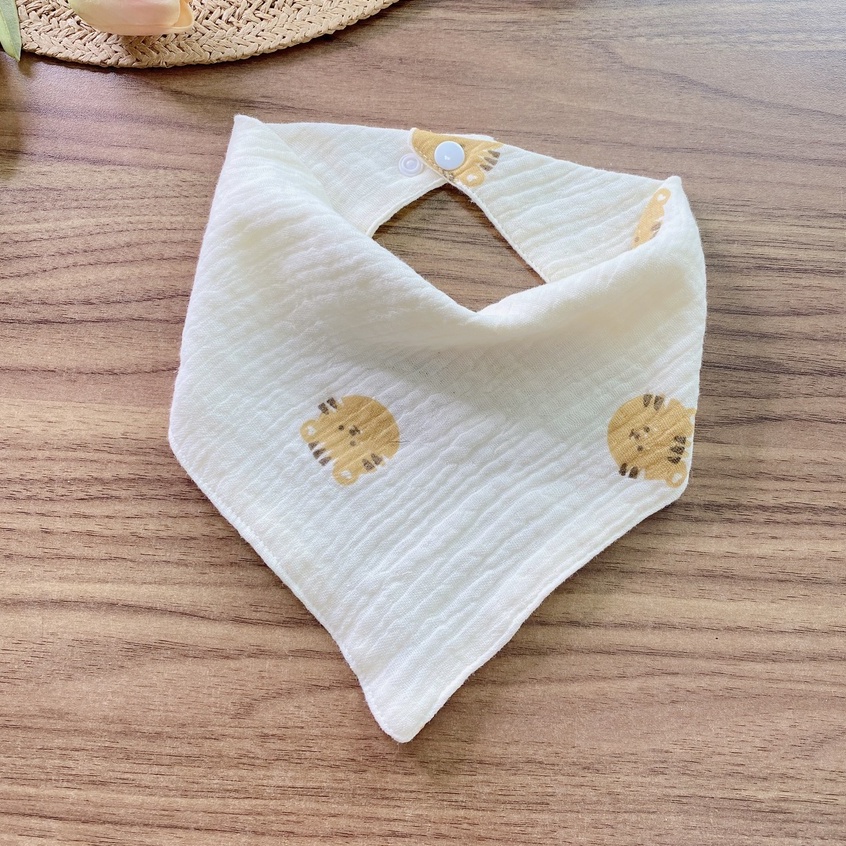 Yếm tam giác, yếm xô muslin, yếm dãi, khăn ăn dặm cho bé thoáng mát, thấm hút cực nhanh