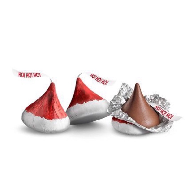Túi kẹo chocolate Kisses nón noel mỹ