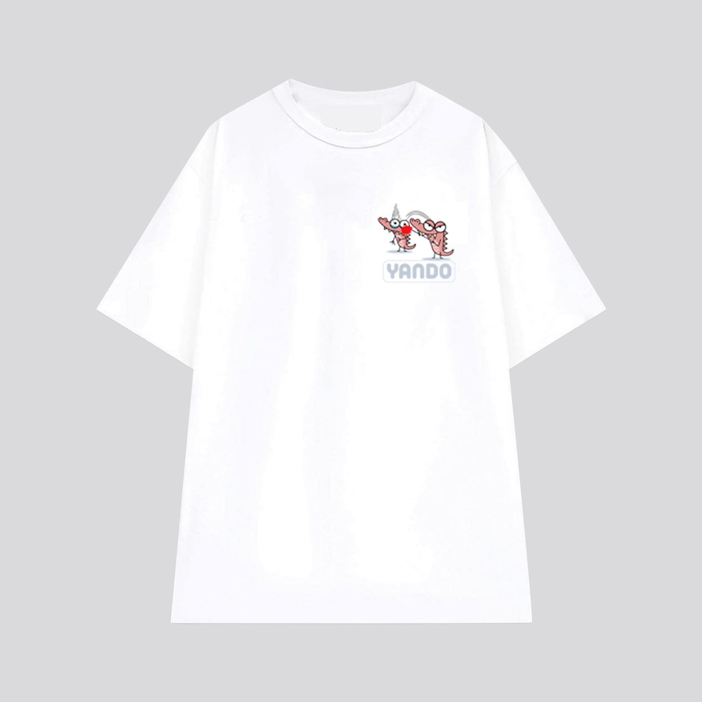 áo Thun Tay Lỡ Nam Nữ Form Rộng YANDO OUTFITS Cá SẤU BOSS Cotton 2 Chiều