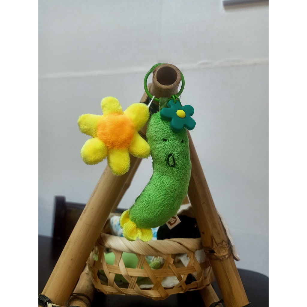 Móc khóa Dưa Leo Bích Cồ dễ thương 9cm - Gấu Bông Đình May