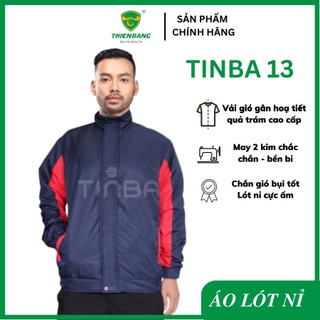 Áo khoác gió lao động lót nỉ TINBA 13 - Áo khoác nỉ mùa đông