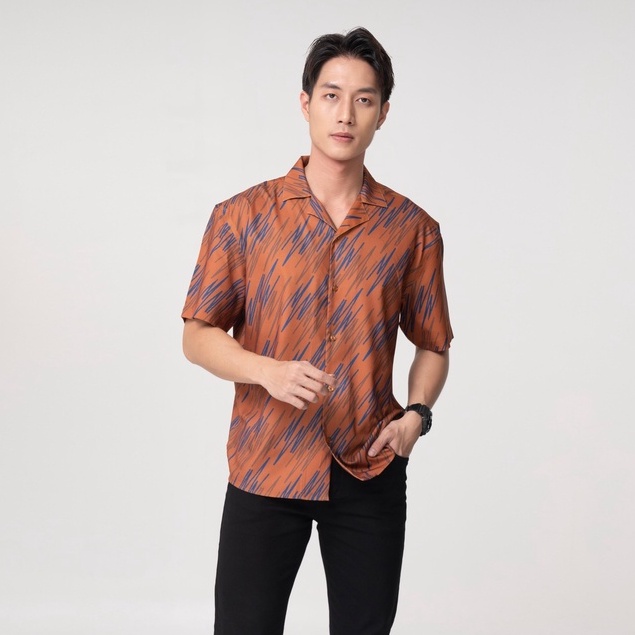 Áo sơ mi nam BEN &amp; TOD R1621BB2122 tay ngắn, vải cotton lụa không nhăn, thấm hút mồ hôi,  thanh lịch