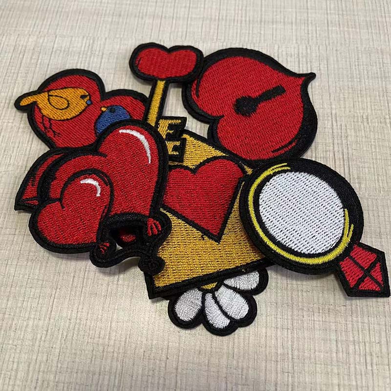 Sticker Ủi Thêu Hình Ngày Valentine 'S Day Dễ Thương