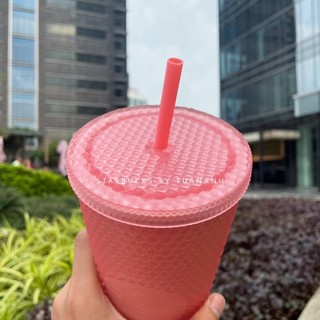 [Chính hãng] Ly Starbucks Studded Soft Touch Pink 710ml