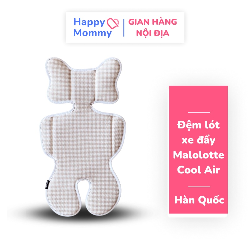 Đệm lót xe đẩy Malolotte Cool Air thoáng khí Hàn Quốc