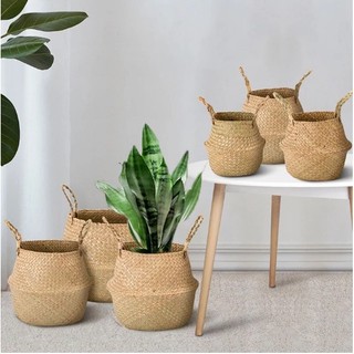 Giỏ cói trồng cây, đựng quần áo/decor tự nhiên, giỏ cói đựng cây, giỏ picnic#giodungquanao#giomay#sotdungquanao#