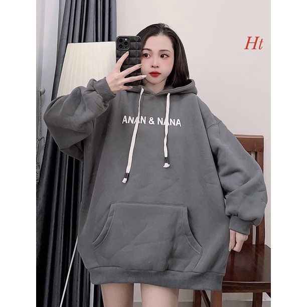 Áo hoodie nỉ cotton ANAN HT12