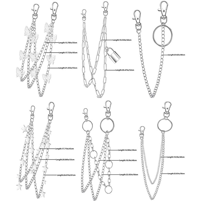 Dây xích trang trí thắt lưng quần jean váy phụ kiện thời trang cao cấp