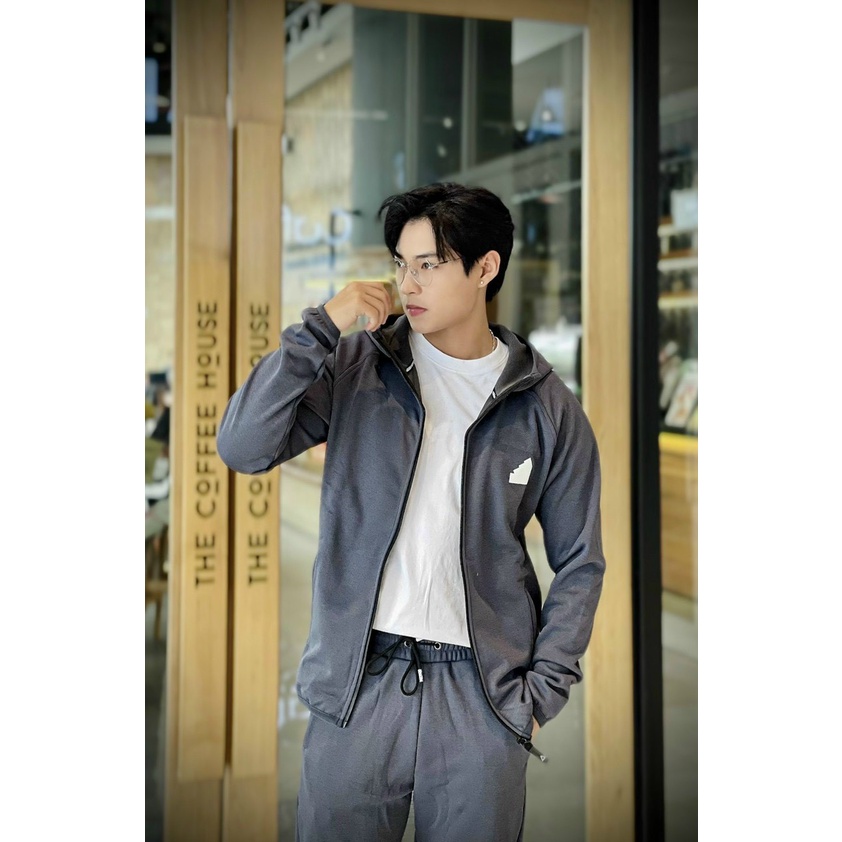 Bộ quần áo thể thao nam chất liệu nỉ cao cấp mùa đông  Hàng loại 1 Bộ thu đông nam mặc nhà dài tay dày dặn